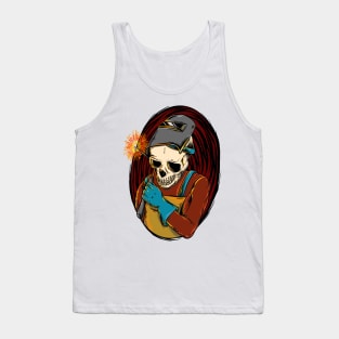 Welder Skull Art Tank Top